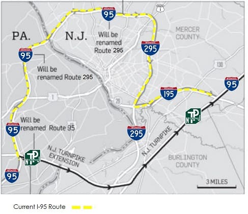 Current I-95 and I-295 Designation | I-95 Exit Guide