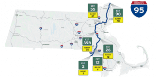 Massachusetts Exit Numbering | I-95 Exit Guide