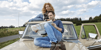 Top 10 Snowbird Destinations for I-95 Travelers Couple planning Roadtrip down I-95 | I-95 Exit Guide