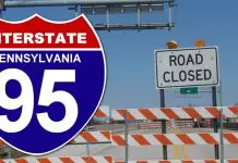 Pennsylvania I-95 Closed | I-95 Exit Guide