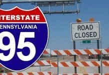 I-95 South to Close Thursday Night, September 11 in Center City Philadelphia Pennsylvania I-95 Closed | I-95 Exit Guide
