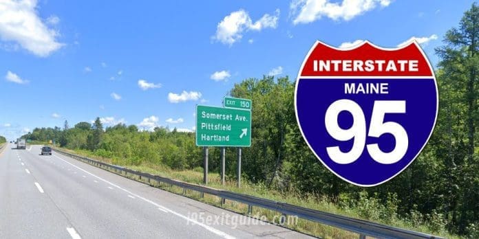 960x480-i-95-pittsfield-maine-exit-150 Maine I-95 Traffic | I-95 Construction | I-95 Exit Guide