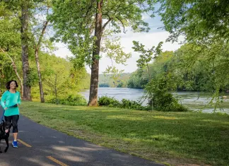 Fredericksburg, Virginia, Combines Vibrant Downtown and Diverse Outdoor Activities Rappahannock River Heritage Trail offers 1.6 miles of walking, hiking and biking trails. Photo Credit: Fredericksburg Economic Development & Tourism