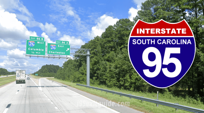 Traffic Pacing, Lane Closures for I-26 / I-95 Interchange Project in South Carolina I-95 Traffic | I-95 Construction | South Carolina | I-95 Exit Guide