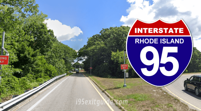 Rhode Island I-95 Wrong Way Detection | I-95 Exit Guide